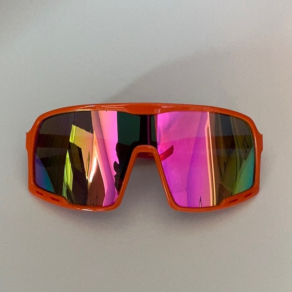 Dunkin' Donuts Orange Sunglasses with Multicolor Lenses